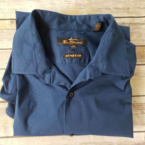 Ben Sherman Stretch Button Down dress Shirt - Picture 2 of 7